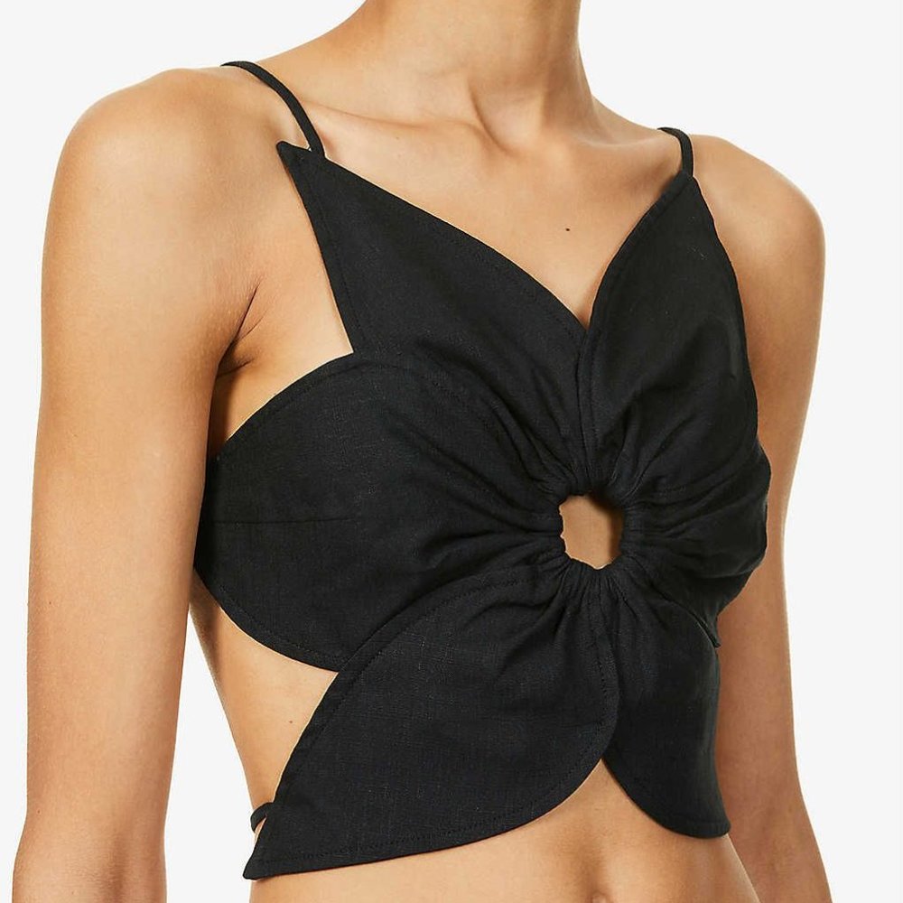 Cult Gaia DUPE: Flower Crop Top, Rachel